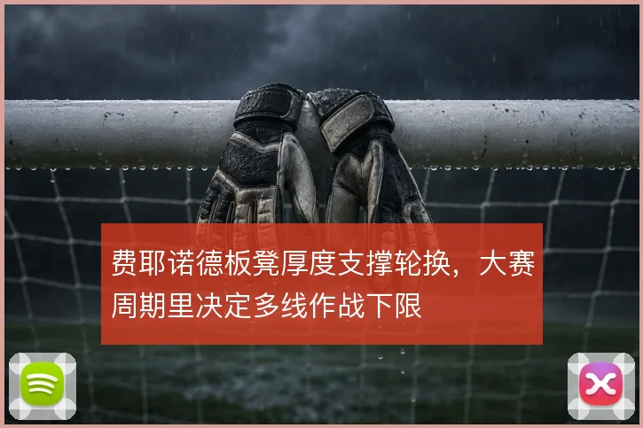费耶诺德板凳厚度支撑轮换，大赛周期里决定多线作战下限